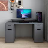 Minar Alen 150 Cm 2 Çekmeceli 2 Dolaplı Çalışma & Oyuncu Masası - Antrasit