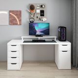 Minar Alen 180 Cm 5 Çekmeceli Dolaplı Çalışma & Oyuncu Masası - Beyaz
