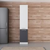 Minar D45 A1 Beyaz Antrasit 45 CM Mutfak Boy Dolabı