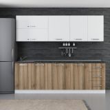Minar Maison Beyaz Dore 2 245 cm Mutfak Dolabı
