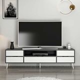Minar Mobilya Elina Ayaklı Tv Ünitesi Antr-beyaz Çok Renkli