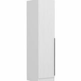 Minar Mobilya Minar Kale 1 Kapaklı Beyaz Çizgili Mebran 210 CM Dolap