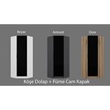 Minar Mobilya Minar Kale190 1 Füme Cam Kpk Köşe Dlp Antr Füme Cam