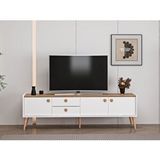 Minar Mobilya Mitra Tv Unıtesı-beyaz-artisan Çok Renkli