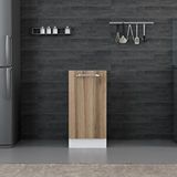 Minar Mobilya Mutfak Alt Modül 1 Kapaklı 1 Raflı 40 cm Beyaz Dore D1 Dolap