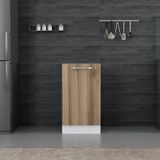 Minar Mutfak Alt Modül 1K1R 45Cm Dolap Beyaz/Dore - D1
