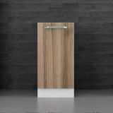 Minar Mutfak Dolabı Alt Modül, Dore Beyaz, 40Cm