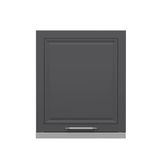 Minar Mutfak Modul Ust 1Dk 60Cm Asp Dolap Beyaz Mebran C Antrasit