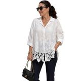 Minası Butik BRADE NAKIŞLI GÖMLEK (EKRU, STANDART)