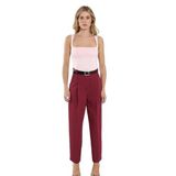 Minası Butik KARE YAKA ASKILI BLUZ (PEMBE, 36)