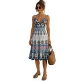 Minası Butik ROMANO FLORA İTHAL ELBİSE MİDİ