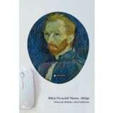 Mincanas Van Gogh Ünlü Tablolar Temalı Renkli Bilek Destekli Oval Mouse Pad Mouse Altlığı