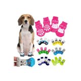 Mıncır Shop Sevimli Pati Çorabı Köpek Kedi Kaymaz Örgü Evcil Hayvan Çorabı Ayak Çorabı Beden L