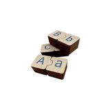 Mind of Toys Mavi, Türkçe Alfabe Eşleme, 29 Harf, Ahşap Alfabe Puzzle, Montessori Büyük Küçük Harf Bulmaca Oyunu