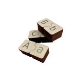 Mind of Toys Türkçe Alfabe Eşleme, Yeşil, 29 Harf, Ahşap Alfabe Puzzle, Montessori Büyük Küçük Harf Bulmaca Oyunu