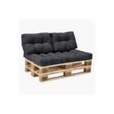 Minder Butik Palet Minderi 120x80cm Sırt dayamalı Minder Su Geçirmez Kumaş