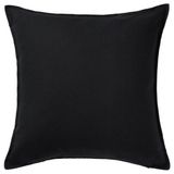 Minder Kırlent Kılıfı 50x50 Cm Siyah Renk Fermuarlı Yastık Kılıfı