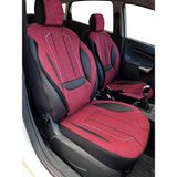 Minderland Axiom Comfort Serisi - Tofaş Şahin ile Uyumlu Koltuk Kılıfı, Keten-Deri / Bordo