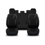 Minderland K1 - Fiat Fiorino İle Uyumlu Koltuk Kılıfı, Tam Takım/siyah