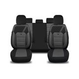 Minderland K1 - Ford Tourneo Courier İle Uyumlu Koltuk Kılıfı, Tam Takım/gri-siyah