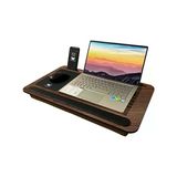 Minderli Laptop Sehpası - Telefon Ve Tablet Bölmeli Çalışma Masası, Antik Meşe Renk