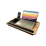 Minderli Laptop Sehpası - Telefon Ve Tablet Bölmeli
