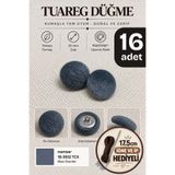 Minderra 16 Adet İğneli İpli Minder,Kırlent,Rattan,Koltuk,Puf, Sandalye,Kıyafet,Yastık Düğmesi Yönsüz Renk No: 13