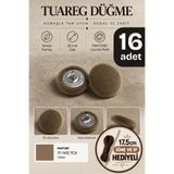 Minderra 16 Adet İğneli İpli Minder,Kırlent,Rattan,Koltuk,Puf, Sandalye,Kıyafet,Yastık Düğmesi Yönsüz Renk No: 6