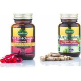 Mindivan Krilloil - Omega 3 - Coenzyme Q10 ve enginar Ekstreli - Devedikeni Tohumu Ekstreli Kapsül Seti