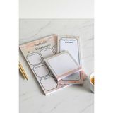 MindPad Studio 3'lü Masaüstü Planlayıcı Set - Haftalık Planlayıcı, Yapılacaklar Listesi, Memopad - Modern Soyut Desenli To Do List, Check List, Not Defteri, Bloknot, Not Kağıdı, Not Defteri