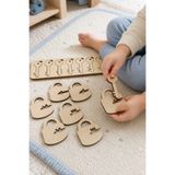 MindyKidsy Ahşap Anahtar Kilit Eşleştirme Oyunu Doğal Yapboz | Montessori Eğitici Zeka Oyuncağı
