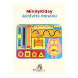 MindyKidsy Montessori Aktivite ve Öğrenme Panosu Eğitici 40x30 Geliştirici Ahşap Oyuncak Tahtası