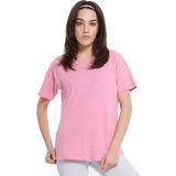 Mine Kadın Pembe Günlük Stil T-Shirt 25YK018-PMBE - XS