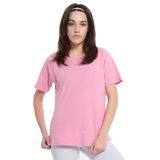 Mine Kadın Pembe Günlük Stil T-Shirt 25YK018-PMBE