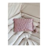 minebag Dikişli Clutch Star Kadın Yıldız Çanta Simli Pudra