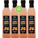 Minecal Ceviz Sirkesi 4x500 ml – Katkısız Doğal | Şekersiz | Koruyucu İçermez - 2 lt