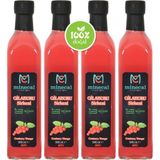 Minecal Gilaburu Sirkesi 4x500 ml – Katkısız Doğal | Şekersiz | Koruyucu İçermez - 2 lt