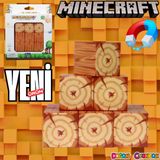 Minecraft Ağaç Gövdesi Desenli Blok Manyetik Lego Minecraft Manyetik Lego Minecraft Lego Megnetic Blocks