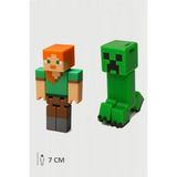 Minecraft Alex ve Creeper Set Hareketli Eklemli Figür - Yeşil