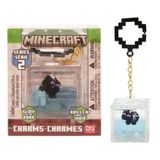 Minecraft Charms Çanta Aksesuarı - Gri Skeleton