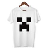 Mınecraft Çocuk Yetişkin Beyaz T-Shirt Unisex Çocuk Tişört - 0 Beyaz - L