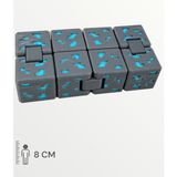 Minecraft Creeper Katlaç Sonsuz Katlanabilir Stres Küpü Infinity Cube Kat-Laç Sonsuzluk - Mavi