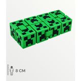 Minecraft Creeper Katlaç Sonsuz Katlanabilir Stres Küpü Infinity Cube Kat-Laç Sonsuzluk - Yeşil