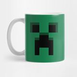 Minecraft Creeper Kupa Bardak - Renkli