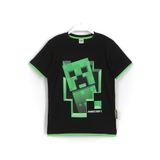 MINECRAFT Erkek Çocuk Creeper 3d Baskılı T-shirt Siyah