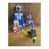 Minecraft Figürleri Oyuncak Minecraft Kolları Ayakları Uzayan Figürler Işıklı