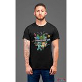 Minecraft LEGO All Karakter Characters Oyun Game Unisex Tişört T-Shirt - Siyah - XL