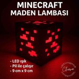 Minecraft Maden Gece Lambası - Geceyi Bloklarla Aydınlat - Kırmızı