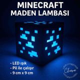 Minecraft Maden Gece Lambası - Geceyi Bloklarla Aydınlat - Mavi
