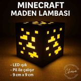Minecraft Maden Gece Lambası - Geceyi Bloklarla Aydınlat - Sarı